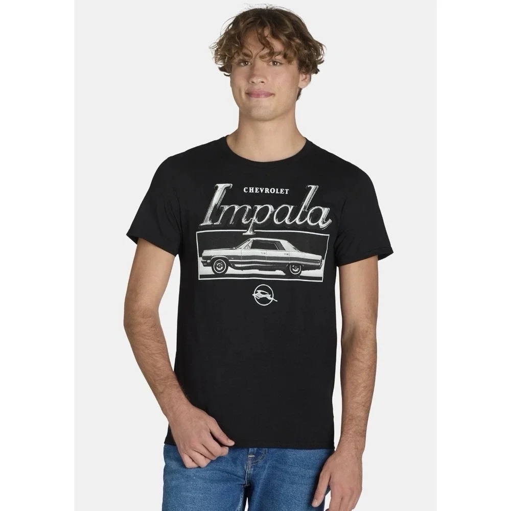 Chevrolet Impala Big Men's‎ Graphic Tee Shirt, Size 2XL Black